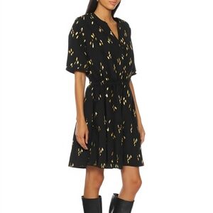 BRIXTON IVY Black And Gold Woman's Dress